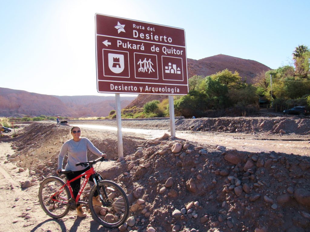 Passeio de bike no Atacama