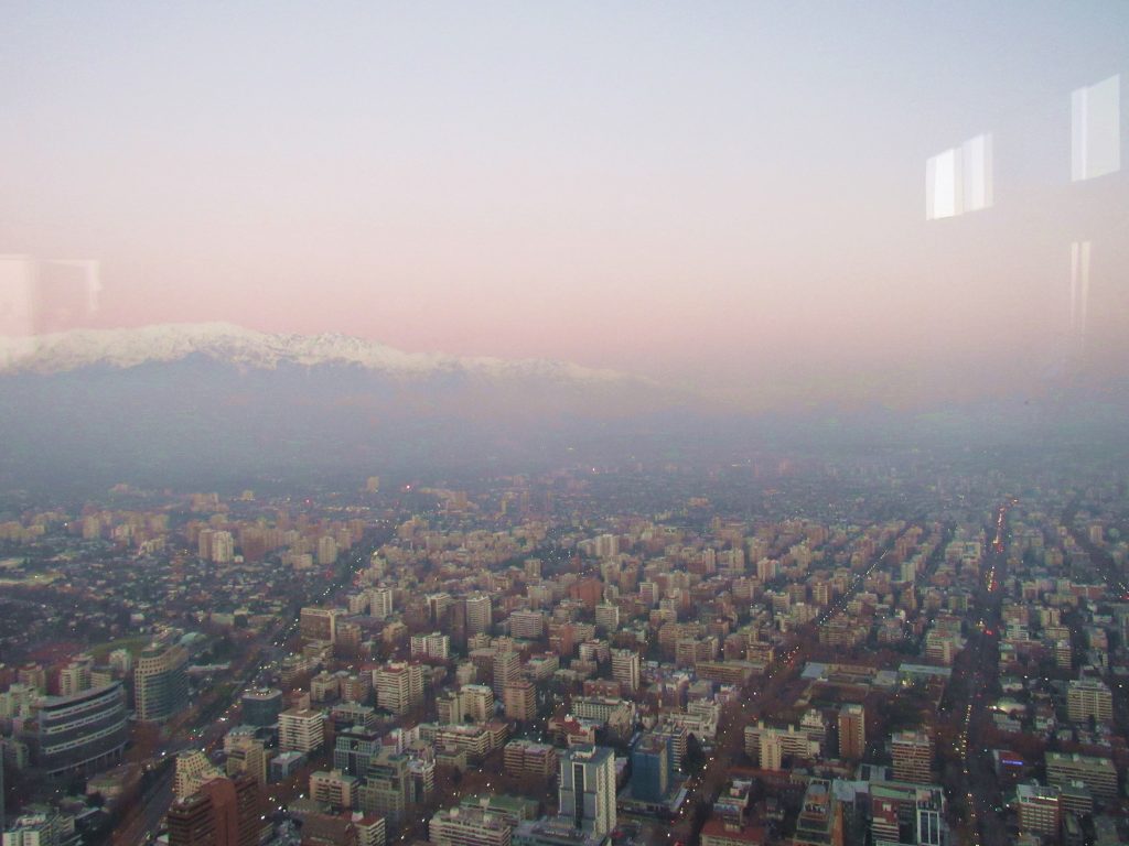 Sky Costanera: Santiago vista do alto