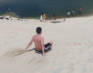 Esquibunda na Lagoa do Uruaú
